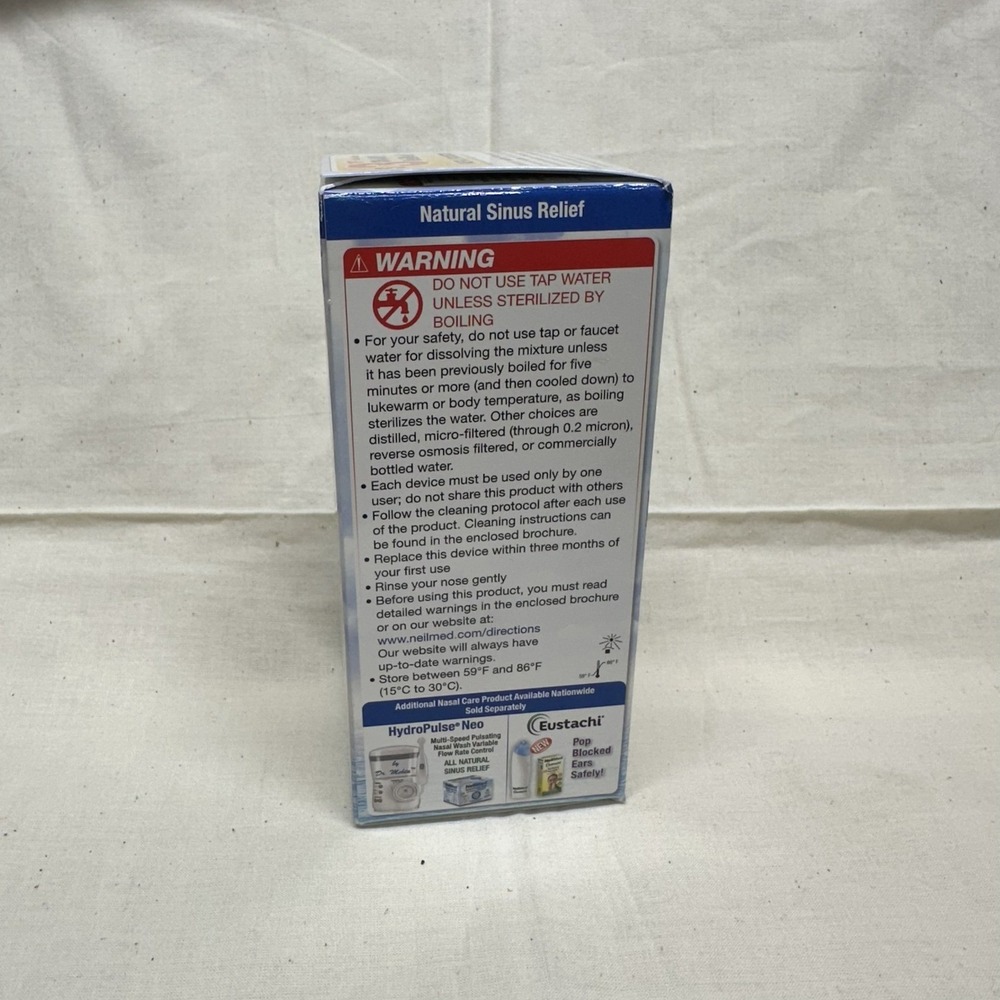 NeilMed Sinus Rinse All Natural Relief Saline Nasal Irrigation Kit 8oz Bottle - Picture 2 of 6